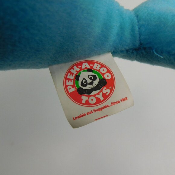 Peek A Boo Turquoise Narwhal 8" Stuffed Plush Animal Whale Unicorn toy - Picture 7 of 7